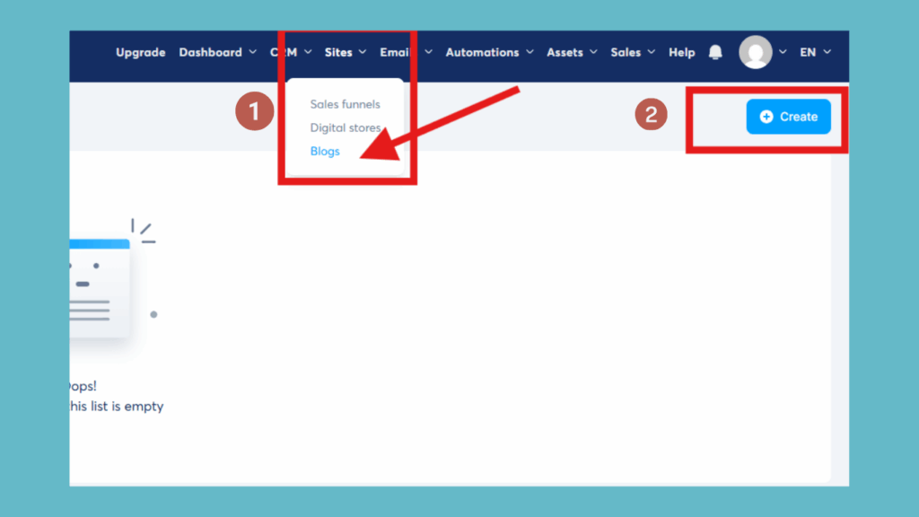 Launch a blog in Systeme.io